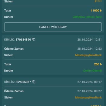 Nesinecasino'da Çekim İşlemi Sorunu