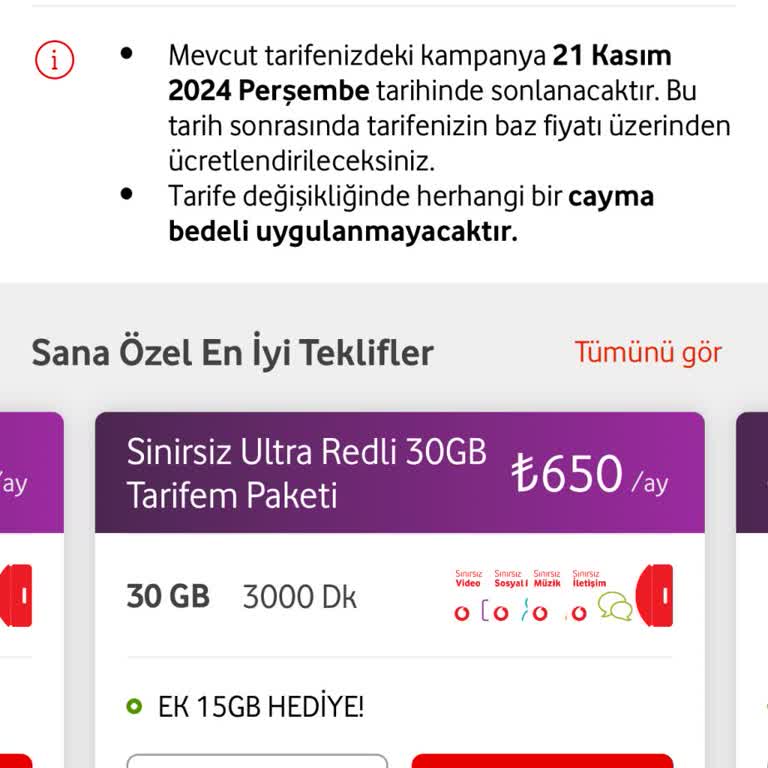 Vodafone'un Belirsiz Fiyat Politikası Ve Yüksek Tarifeler