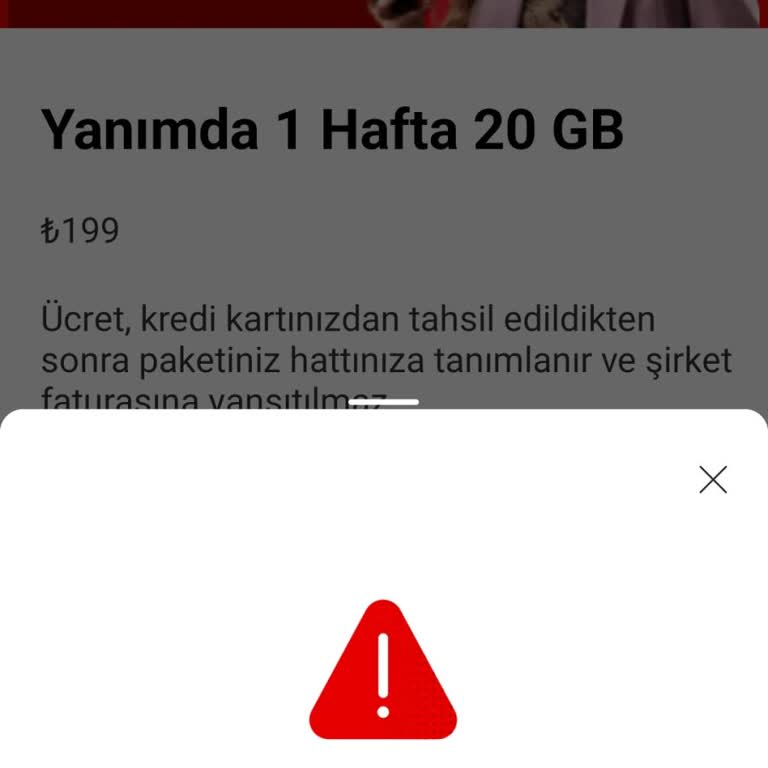 Vodafone Ek Paket Alımında Yaşanan Zorluklar