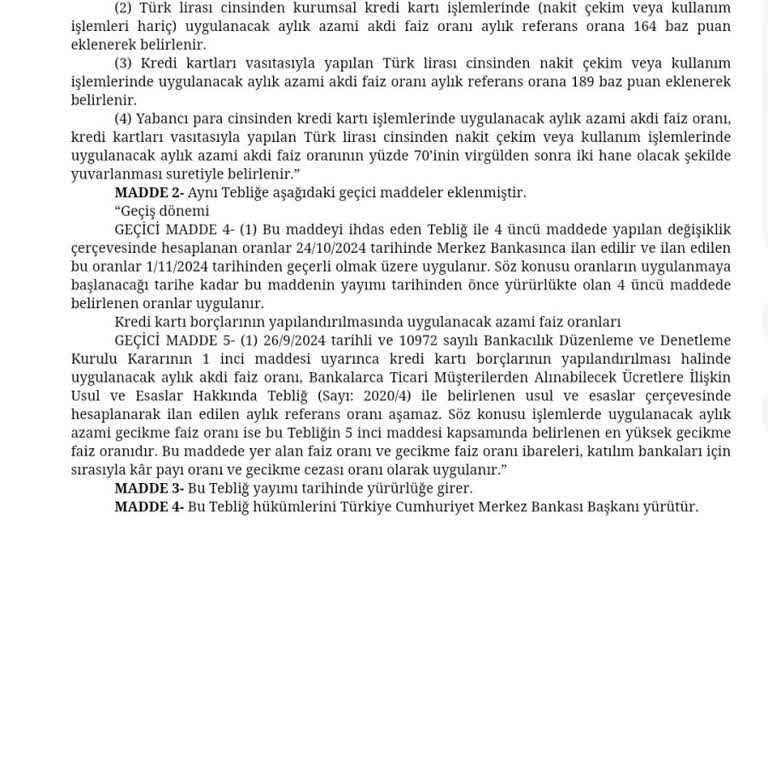 Kredi Kartı Yapılandırma Yanıltması: Resmi Gazete Ve Banka Çelişkisi
