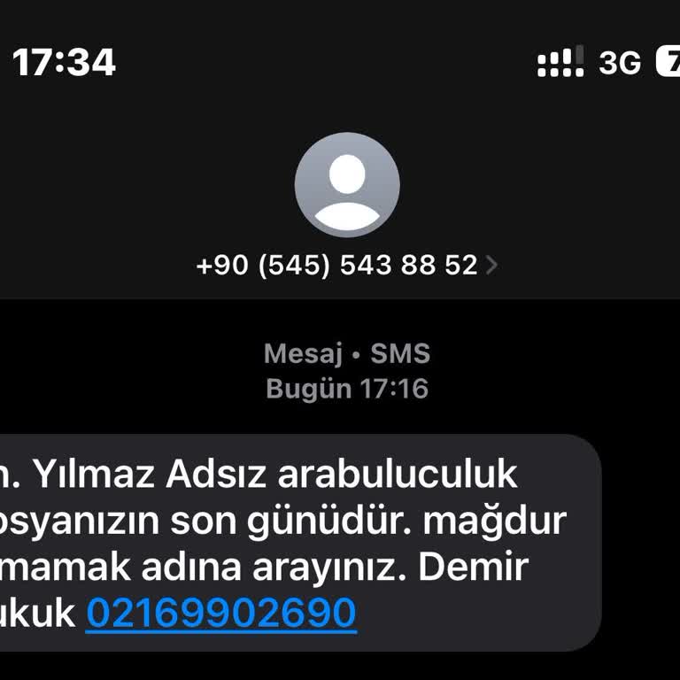 Asılsız Arabuluculuk Mesajı