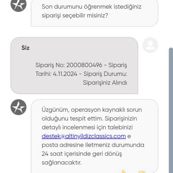 Siparişim Nerede: Altınyıldız'dan Yanıtsız Bekleyiş