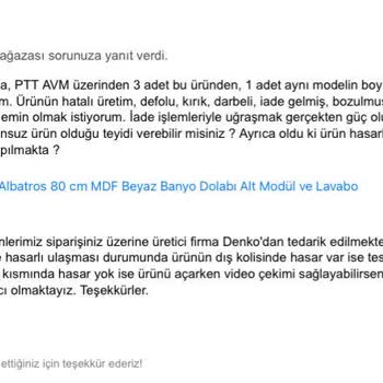 Hasarlı Ürün Ve Yetersiz Ambalaj Sorunu