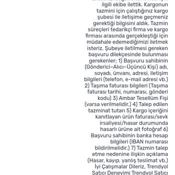 Kargoda Kaybolan Altın Takı İçin Çözüm Bekliyorum