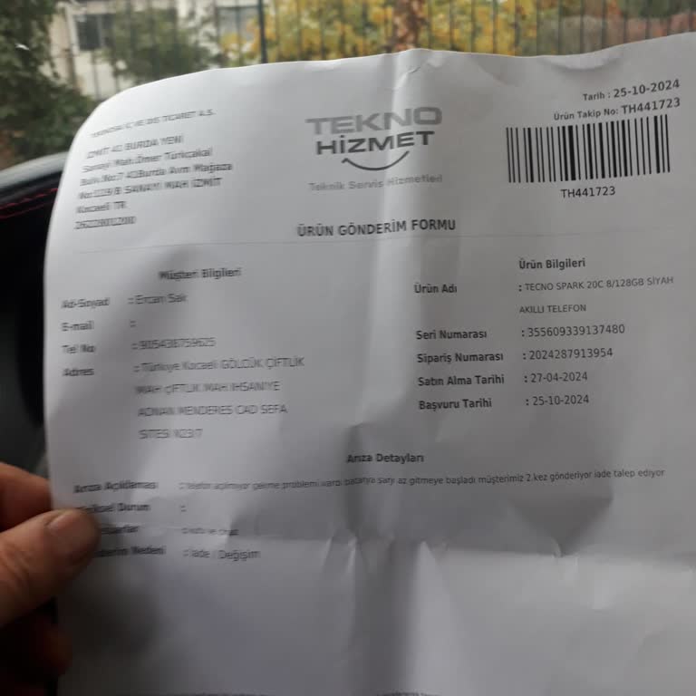 Tecno Spark 20 Batarya Ve Servis Sorunları