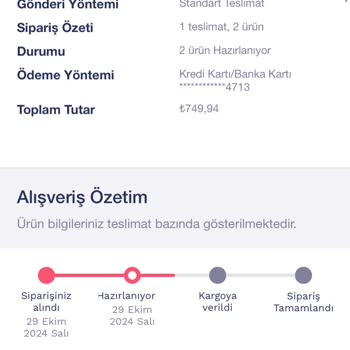 Siparişim Neden Hala Hazırlanıyor?