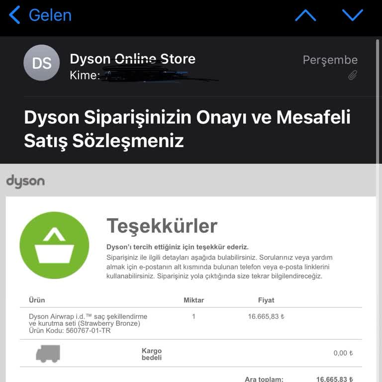 Dyson Sipariş İptali Ve Müşteri Hizmetleri Sorunu