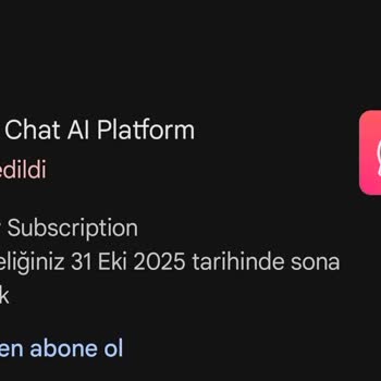 Chai Research Üyelik İptal Talebi