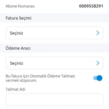 Dondurulan Aboneliğe Gelen Faturalar