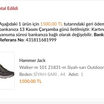 Sipariş İptali Ve Fiyat Artışı Mağduriyeti