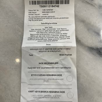 İade Kesintisi Ve Yetersiz Bilgilendirme Sorunu