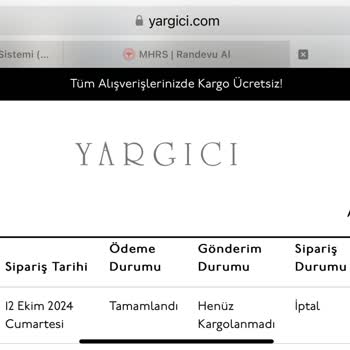 Yargıcı Online Mağaza: Geciken İade Süreci Ve Müşteri Hizmetleri İlgisizliği