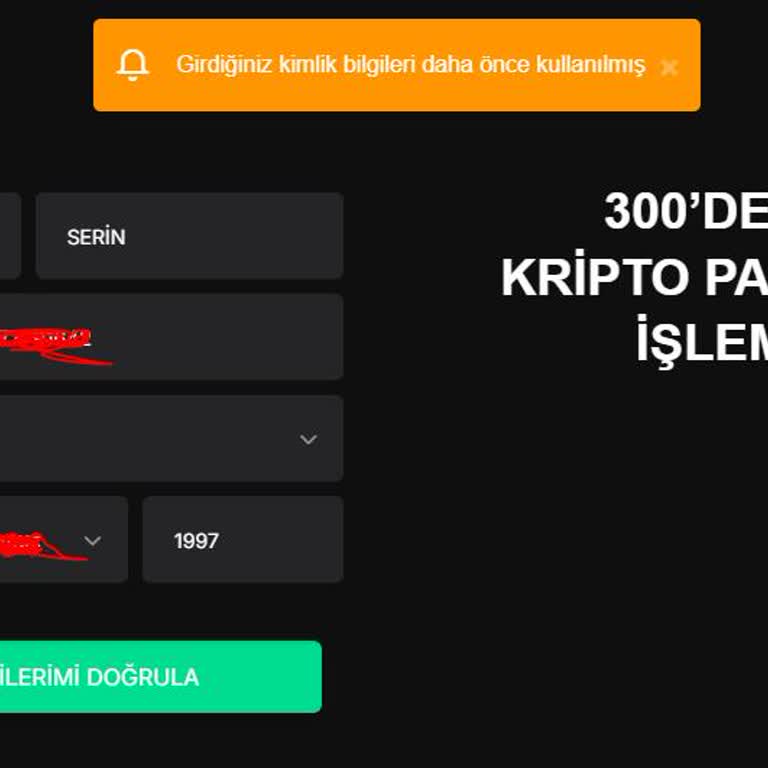 Kimlik Bilgileri Kullanım Hatası Ve Destek Sorunu