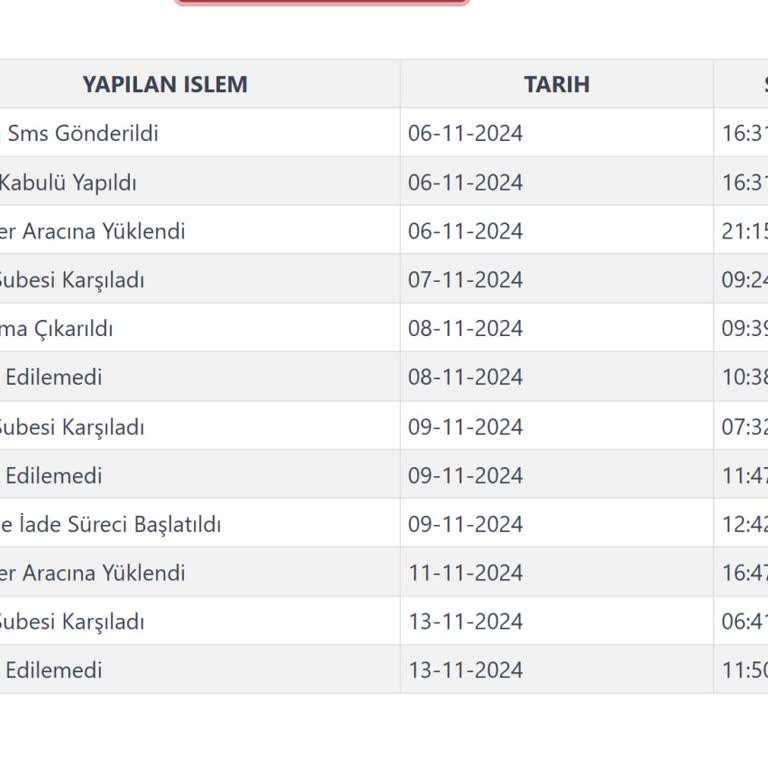 Kargoist Yoğunluğu Yüzünden Teslim Edilemeyen Ürün
