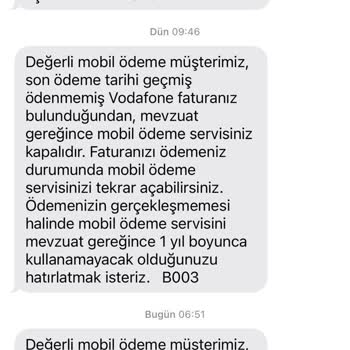 Vodafone Fatura Sorunu Ve Yetersiz Müşteri Hizmetleri