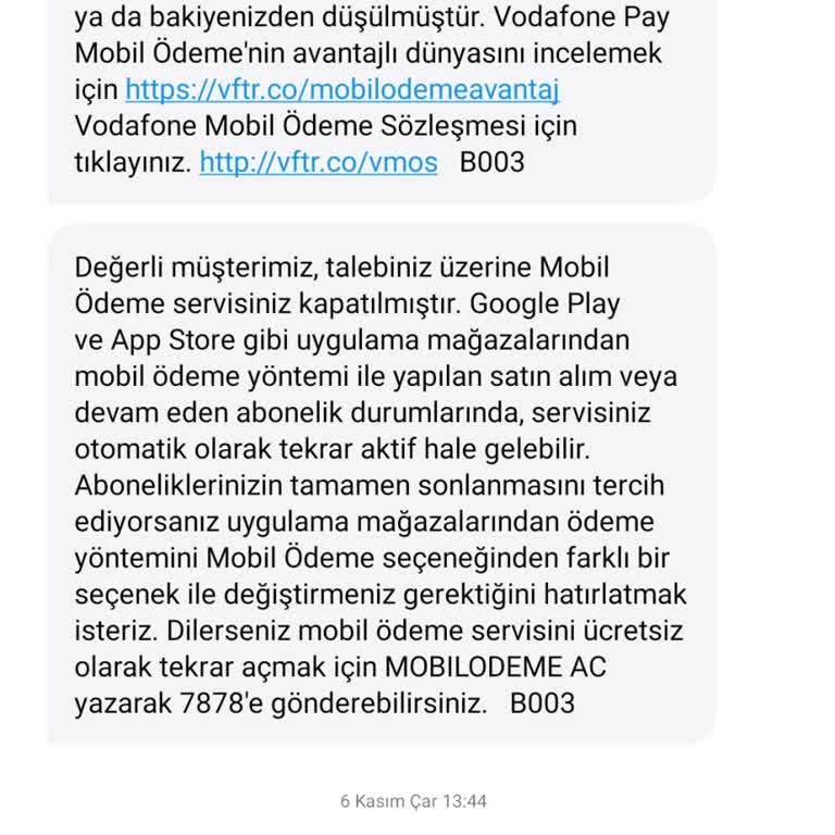Mobil Ödeme Kapalıyken Faturaya Yansıyan Onaysız İşlem Mağduriyeti