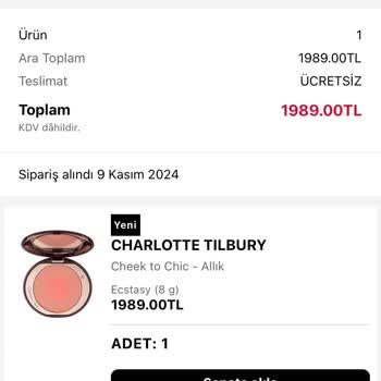 Sephora Siparişim Hakkında Bilgi Alamıyorum!