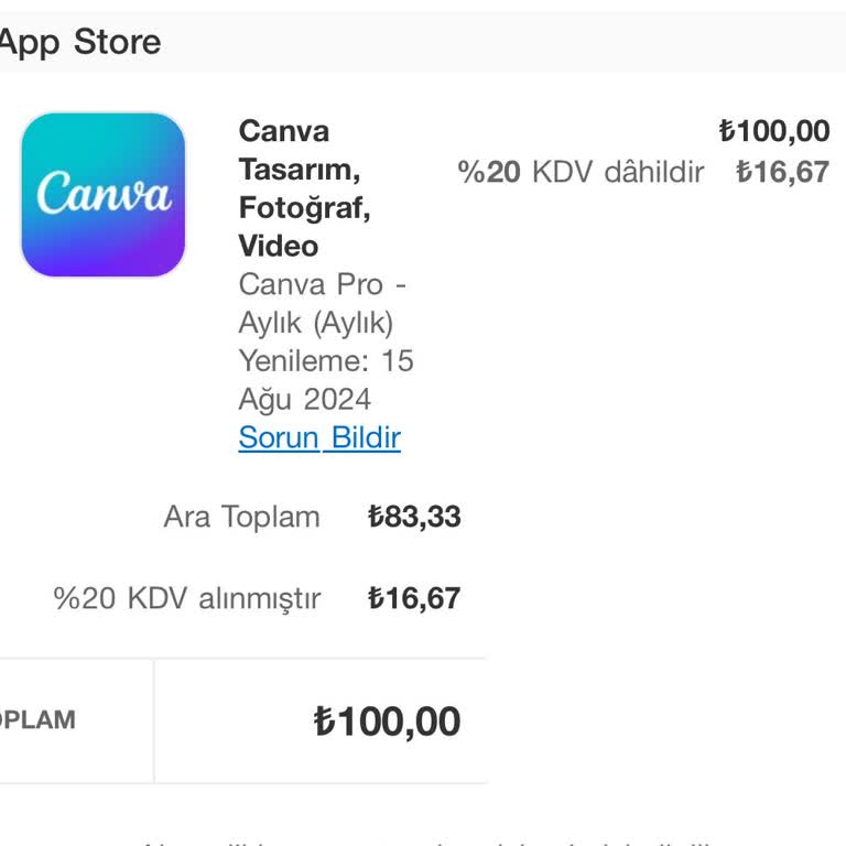 Canva Abo storniert, trotzdem Geld abgebucht und keine Rückerstattung
