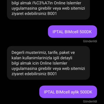 Bimcell Paket Karmaşası Ve Ulaşılmaz Müşteri Hizmetleri