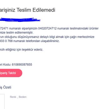 Kayıp Kargo Ve Eksik İade Sorunu