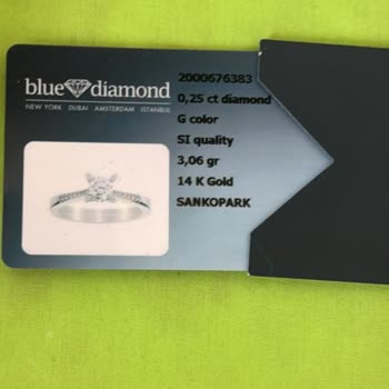 Blue Diamond Pırlanta Yüzüğün Gramajı Ve Yanlış Bilgilendirme Mağduriyeti
