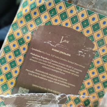 Liva Pastanesi | Livashop.com Dubai Çikolatası Sorunu