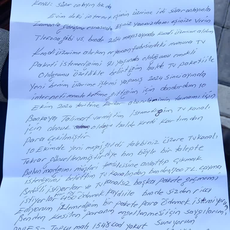 İstemediğim Hizmet İçin Haksız Ücretlendirme