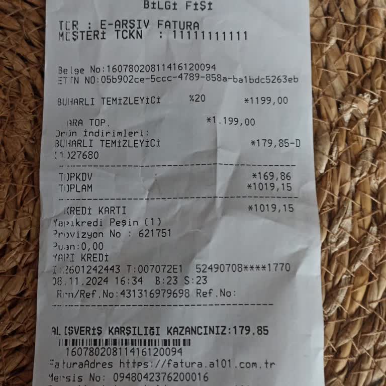 A101'den Alınan Buharlı Temizleyici Mağduriyeti