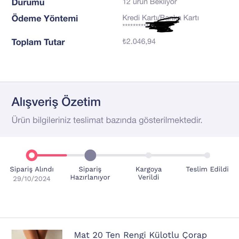 Penti'den Aldığım Ürünler Teslim Edilmiyor Ve Müşteri Hizmetlerine Ulaşılamıyor