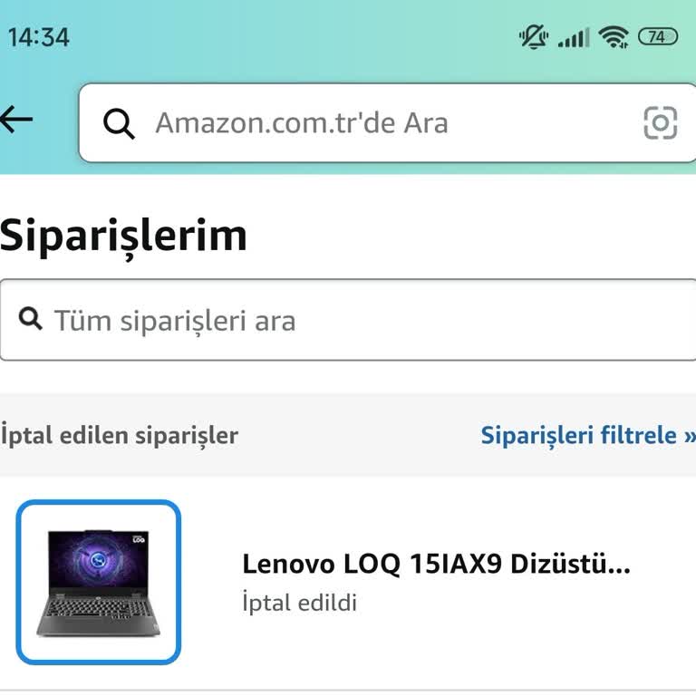 Amazon Yanlış İptal Edilen Sipariş Nedeniyle Mağduriyet!