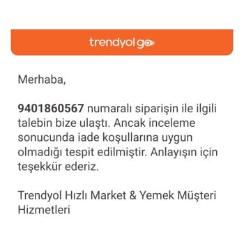 Teslim Edilmeyen Sipariş Ve İade Sorunu