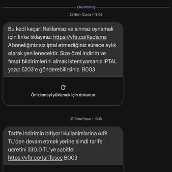 Vodafone Tarife Değişikliği Ve Fiyat Artışı Sorunu