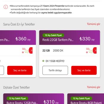 Vodafone Tarife Değişikliği Ve Fiyat Artışı Sorunu