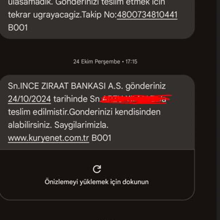 Kuryenet Ve Ziraat Bankası İle Adres Karmaşası