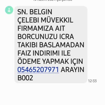 Hukuk Bürosundan Gelen Tehditkar Mesajlar
