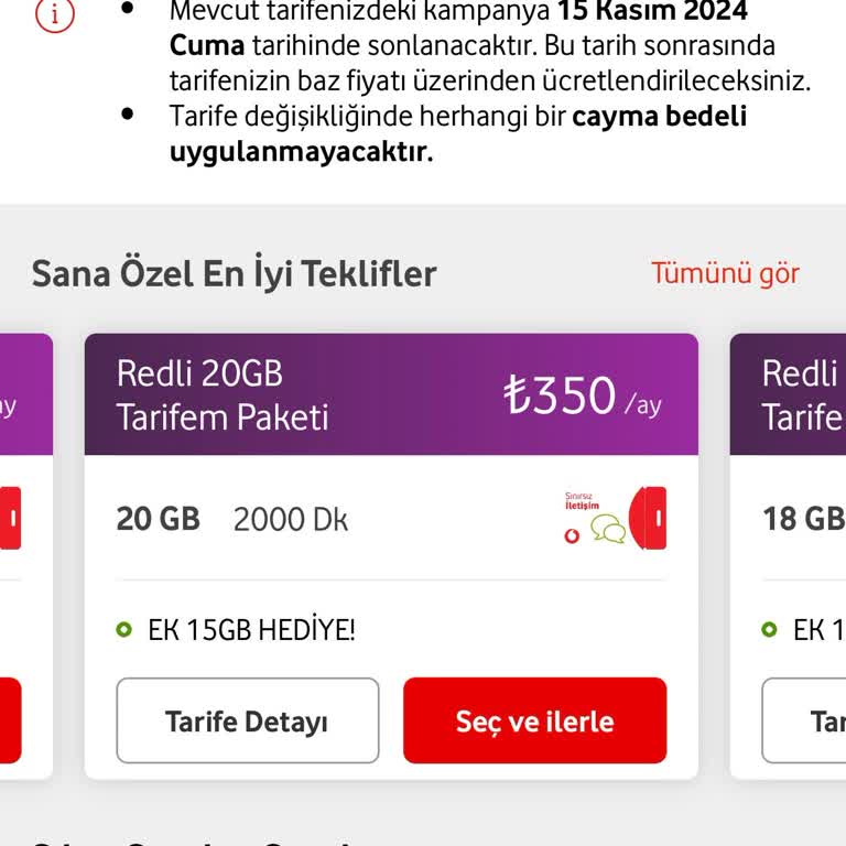 Vodafone Red Tarifelerinde Adaletsiz Fiyatlandırma Sorunu