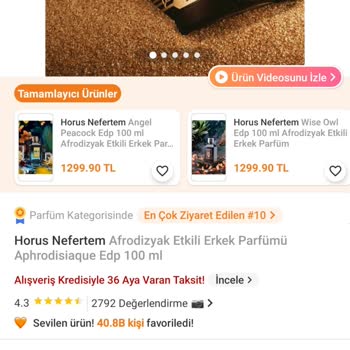 Trendyol Horus Nefertem Parfümün Kalıcılık Sorunu
