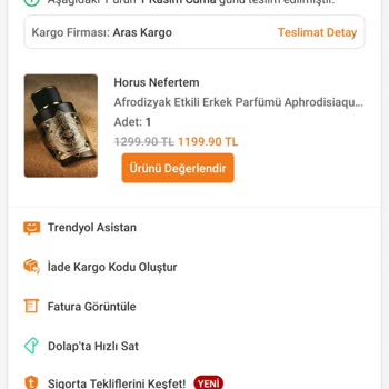 Trendyol Horus Nefertem Parfümün Kalıcılık Sorunu