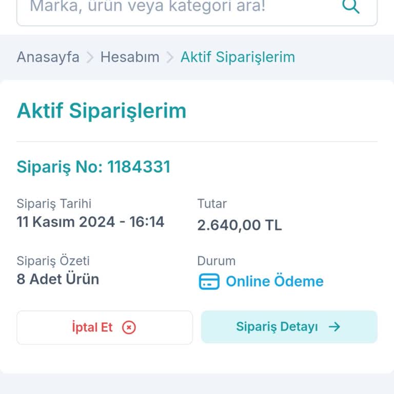 Kargo Gecikmesi Ve Eksik Ürün Mağduriyeti