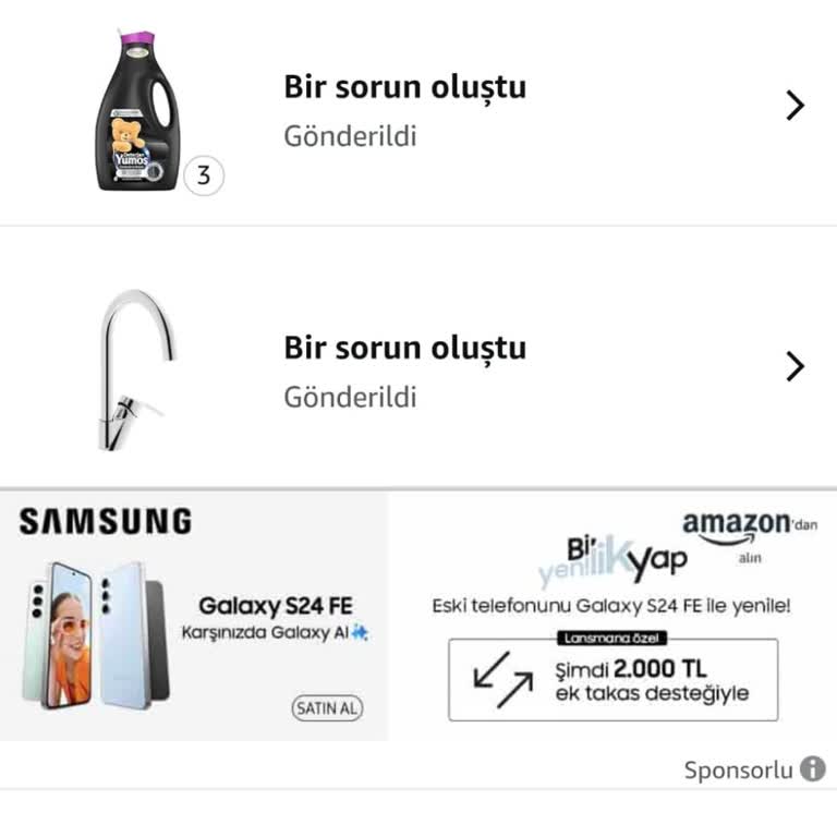 Amazon TR'de Üç Kat Mağduriyet