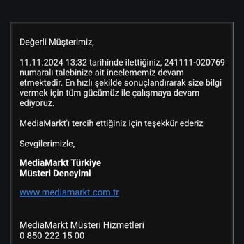 Media Markt Kargo Takip Sorunu Ve Çözüm Eksikliği