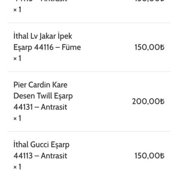 Eşarp Siparişim Gönderilmedi Ve İade Yapılmadı