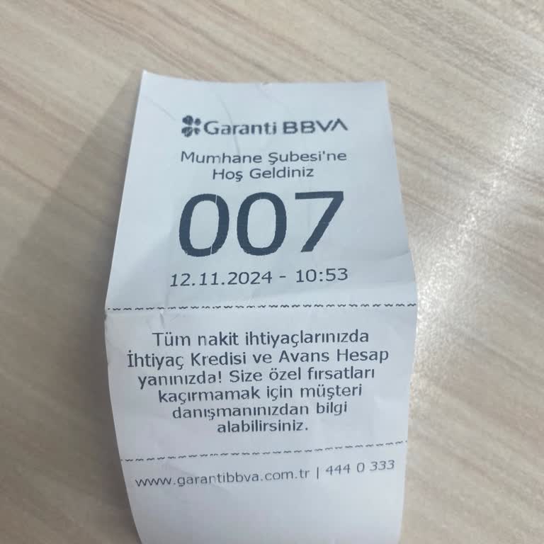 Garanti BBVA'da Müşteri Hizmetleri Deneyimi Hayal Kırıklığı