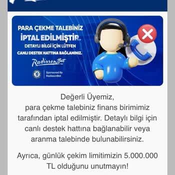 Radisson Bet'te Kimlik Doğrulama Sorunu Ve Geciken Para Çekme İşlemi