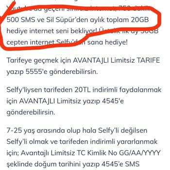 Türk Telekom Sil Süpür Hediye GB Eksikliği