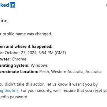 LinkedIn Hesabım Başkasının Kontrolünde