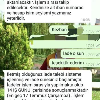 Ücret İadesi Yapılmayan Alışveriş