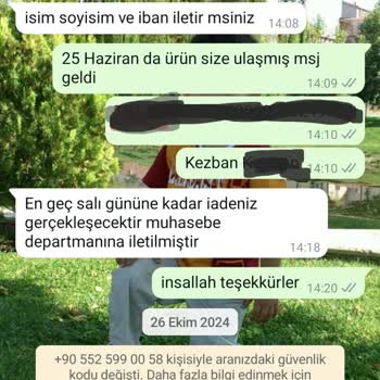 Ücret İadesi Yapılmayan Alışveriş