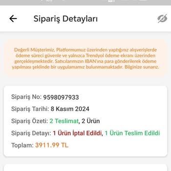 Trendyol'dan Gerekçesiz Sipariş İptali Ve Müşteri Hizmetleri Hayal Kırıklığı
