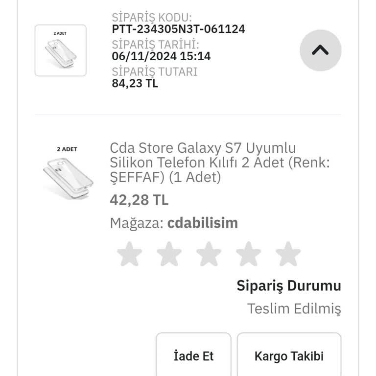 Eksik Gönderilen Ürün Ve İletişim Sorunu